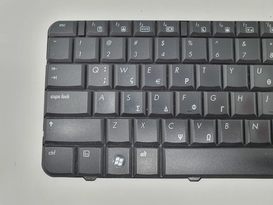 Compaq Presario CQ60 Keyboard 496771-151 English Greek Layout Black Genuine Item - Image 3 of 4