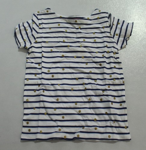 Boden Girl's Short-Sleeve Breton Shirt 