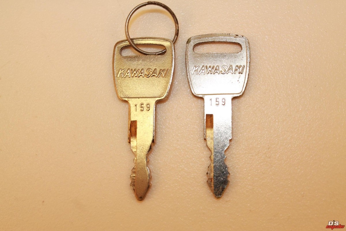 KAWASAKI MOTORCYCLE OEM NOS PRECUT KEY SET # 159 | eBay
