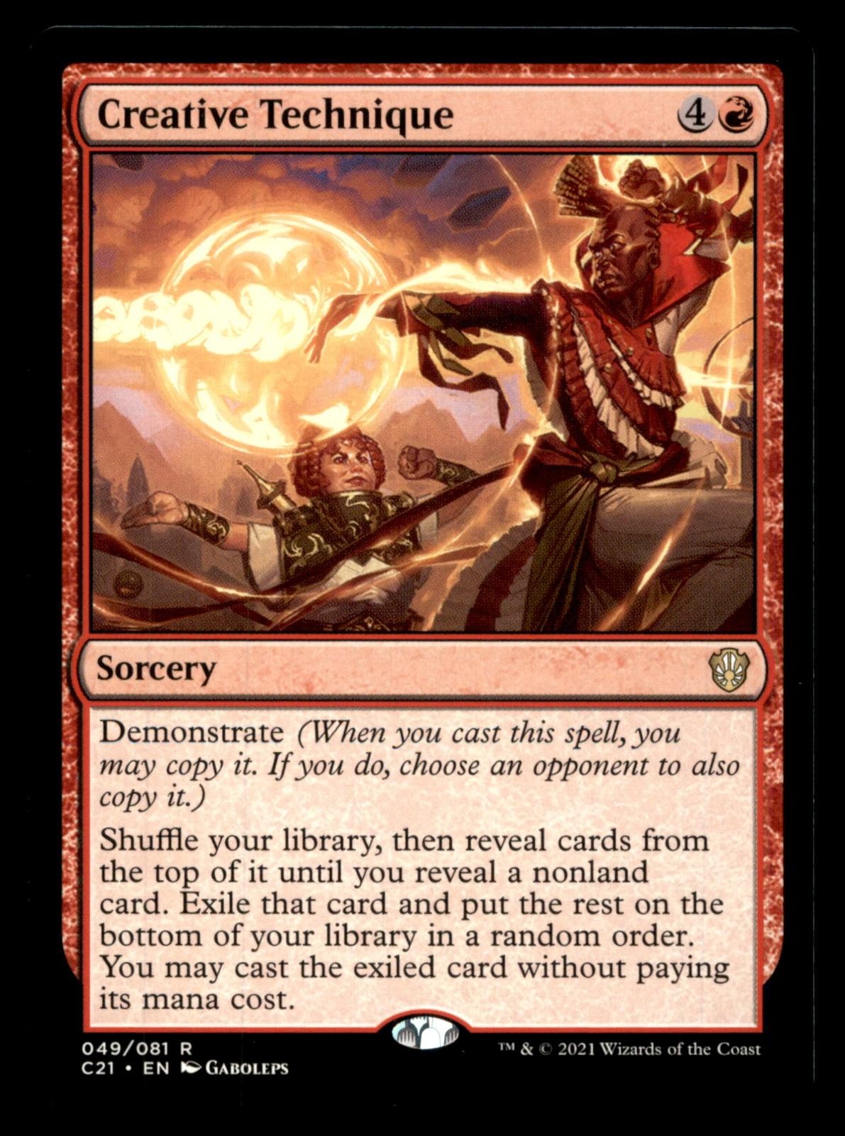 Creative Technique 49 Rare Commander 2021 Magic: The Gathering Near Mint