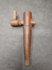 Vtg Wood Spout Wooden Beer Whiskey Wine Barrel Keg Tap Spout Bung 9 Inch Czech