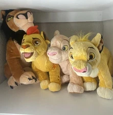 Disney Lion King Plush Bundle - Simba, Nala, Scar, Kion Disney Store Authentic