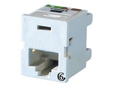 box 20ea Legrand Clarity TracJack TJ600 Cat 6 RJ-45 Panel Mount T568A/B  White