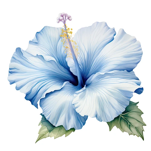 Hibiscus Flower Floral Self Adhesive Vinyl Sticker