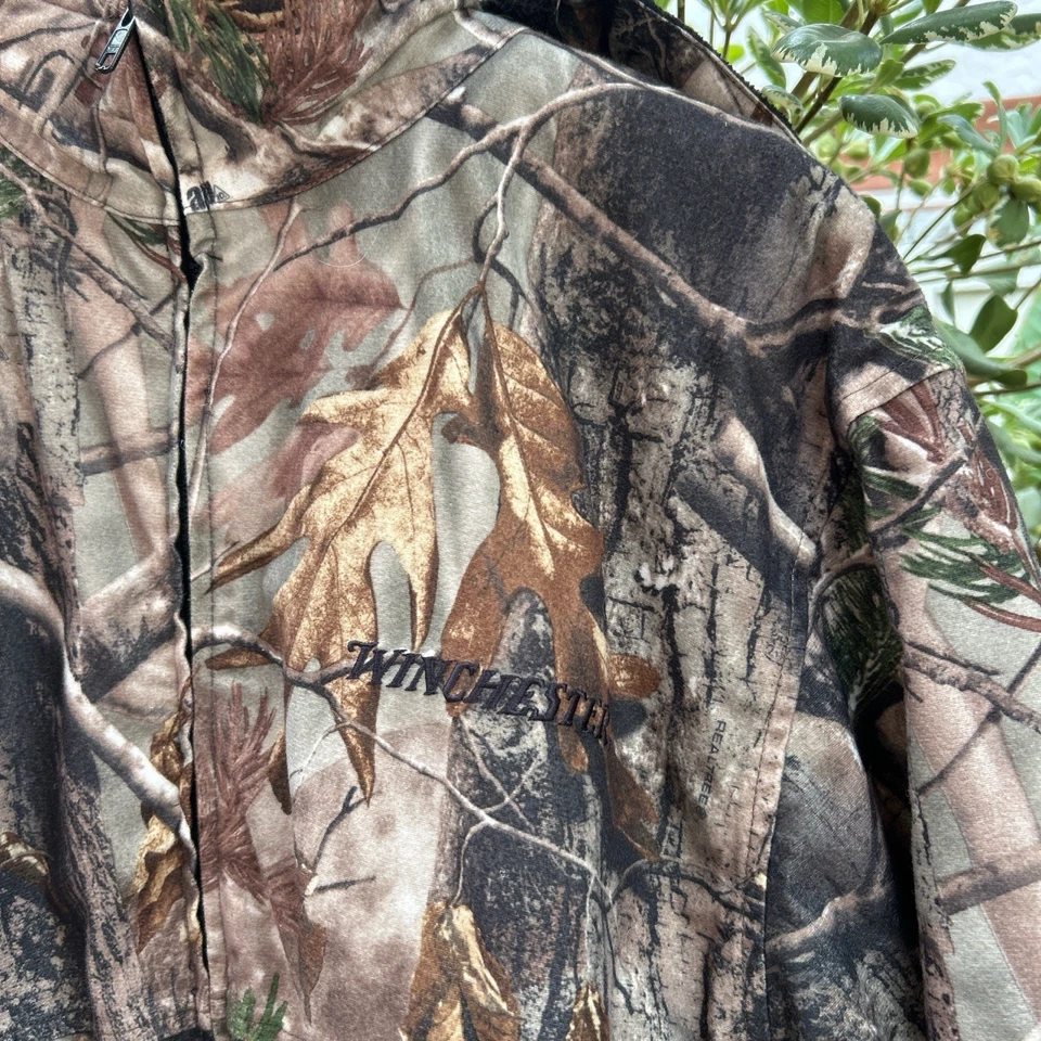Winchester Camo Hunting Jacket Men’s Size M Realtree Fleece Lined - Image 2 of 4