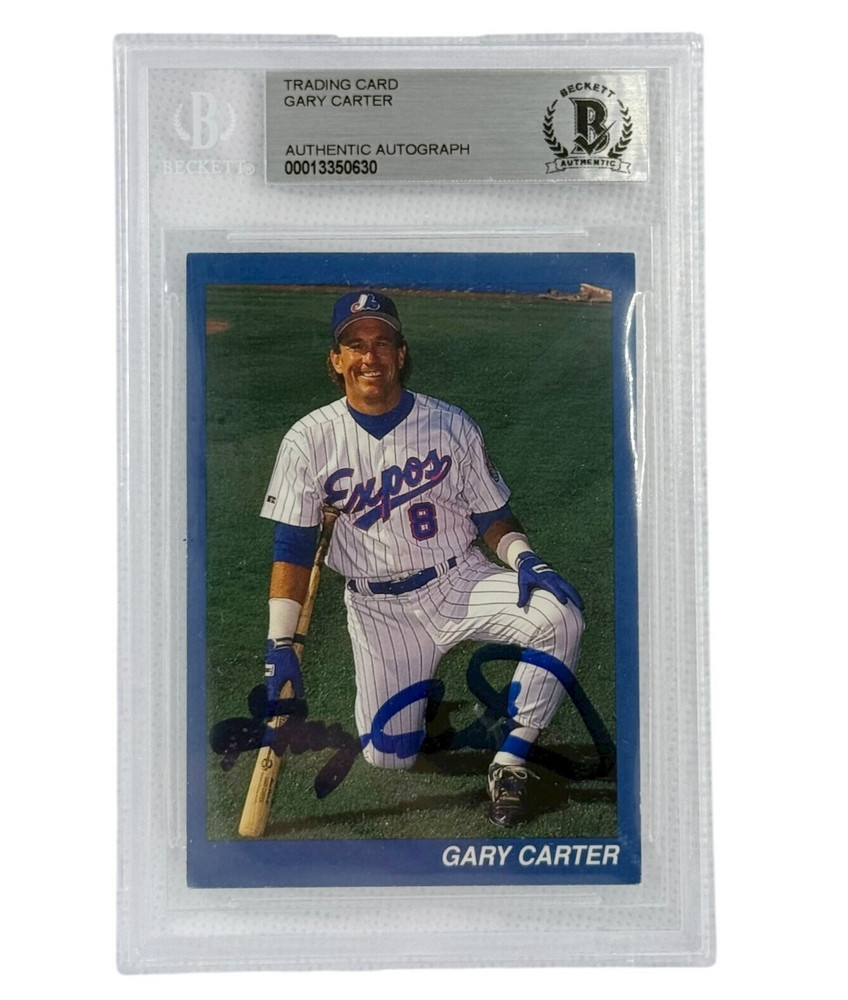 Gary Carter Autographed Trading Card Beckett Authenticated