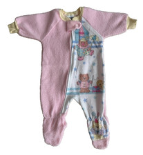 Vintage Carters Pajama Baby Girl 6 Months To 18 Lbs Footed Sleeper Circus Print