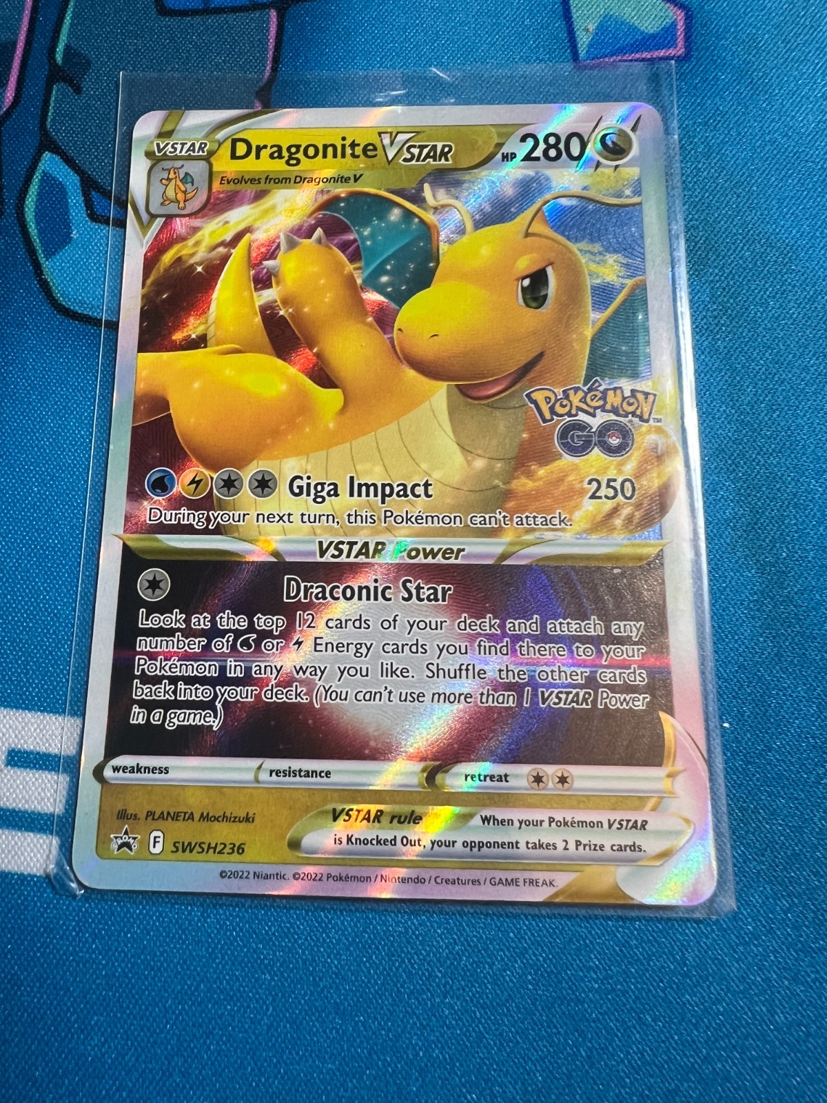 Dragonite VSTAR #050/078 Pokemon GO Pokemon TCG Card NM