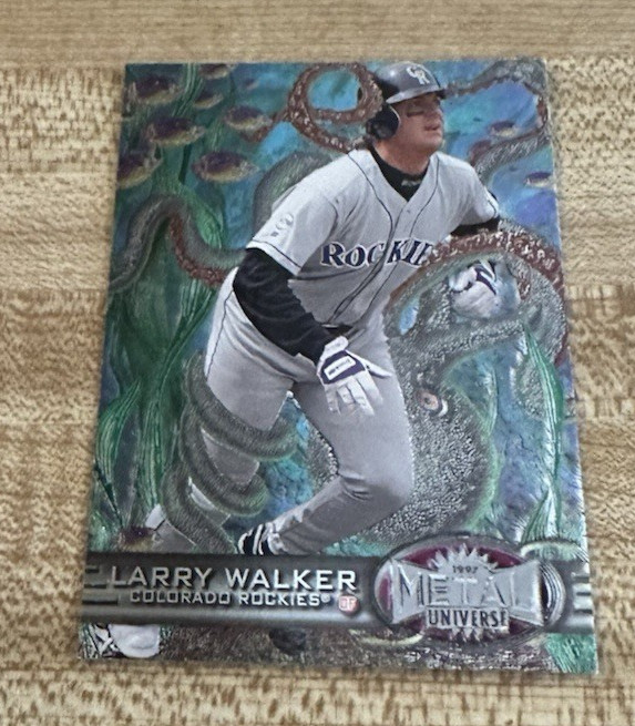 1997 Metal Universe Baseball  #76 Larry Walker Colorado Rockies HOF
