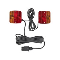 RüCkleuchten - Set AnhäNger Magnet 7 - Polig 12V 4 Funktionen 7,5+2,5M
