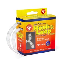 Hygloss Products Self Adhesive Coins - 100 Hook and Loop Fastener Sticky Dots