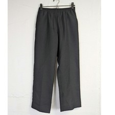 Vtg High Rise Trousers Straight Leg Pull On Black Minimalist Womens 6 Petite