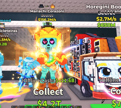 Steal a Brainrot Mariachi Corazoni 156,2m/s 3 Traits