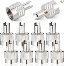 10pcs Metal Tire Valve Stem Caps Slotted Slot Valves Caps With Valve Core Remove 10pcs Metal Tire Valve Stem Caps Slotted Slot Valves Caps With Valve Core Remove