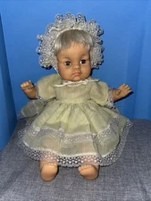Groman Inc Brooklyn NY 1962 Musical Baby Doll 15” Sayco Wind Up