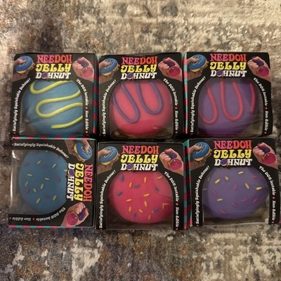 Authentic Schylling NeeDoh Full Set Jelly Donut / Dohnut - Sealed - US Seller