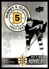 2023-24 Upper Deck Boston Bruins Centennial RETIRED NUMBERS Dit Clapper #104