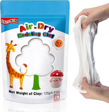 Foam Modeling Clay, White Air Dry Clay, Super Light Magic Clay for School Art