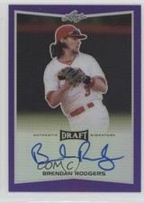 2016 Leaf Metal Draft Purple Prismatic 12/20 Brendan Rodgers #BA-BR1 Auto 0en