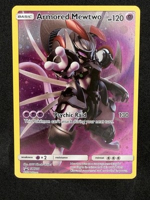 Pokémon TCG Armored Mewtwo SM228 Black Star Promo LP