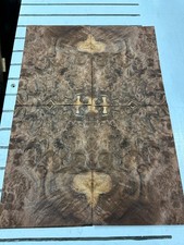 Walnut Burl Raw Wood Veneer 2 sheets 11'' x 8'' 319D