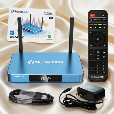 SuperBox S6 Max 6K Streaming Media Player WiFi 6 Android 12 TV Box