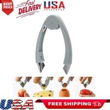 Comfortable Grip Fruit Eye Peeler Stainless Steel Dual Function Versatility