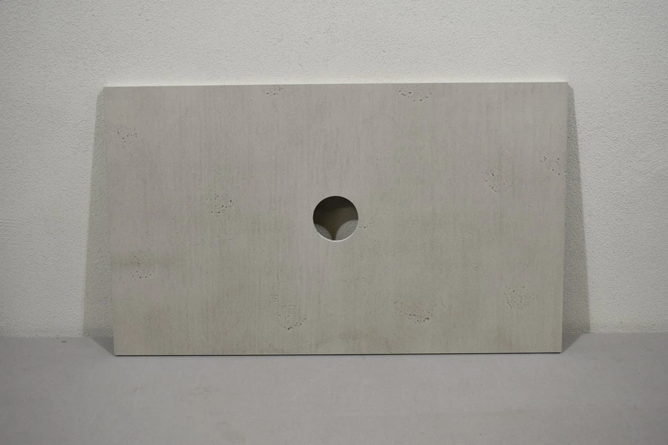 Niesmann und Bischoff Waschtischplatte Wohnmobil; Betonoptik, Loch 85mm - Bild 2 von 4