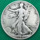 A 1944 P Walking Liberty Half Dollar 90% SILVER Free Shipping  (1215b)