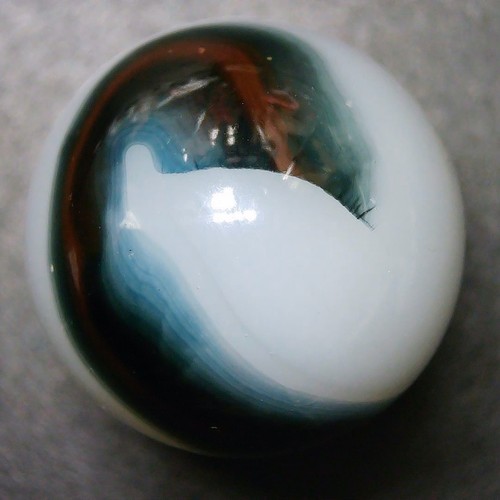 Vintage Akro Agate Corkscrew Marble. .61" Mint Condition.