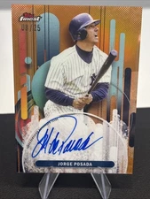 2025 Topps Finest Jorge Posada Orange Parallel Auto 08 /25