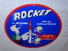 VINTAGE THE JETSONS ANIMATED TV SHOW CARTOON 🚀 ROCKET MOTOR OIL 12" METAL SIGN!