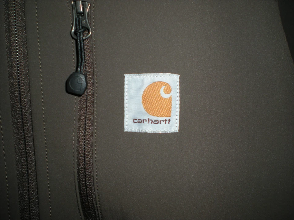 " Carhartt Jacket " Small Gray Crowley Soft Shell Full Zip 102233  Workwear - Image 2 of 4