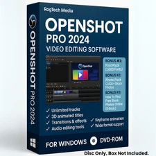 Open Shot PRO 2024 Video Editor | Video Editing & Creation Suite for WIN on DVD