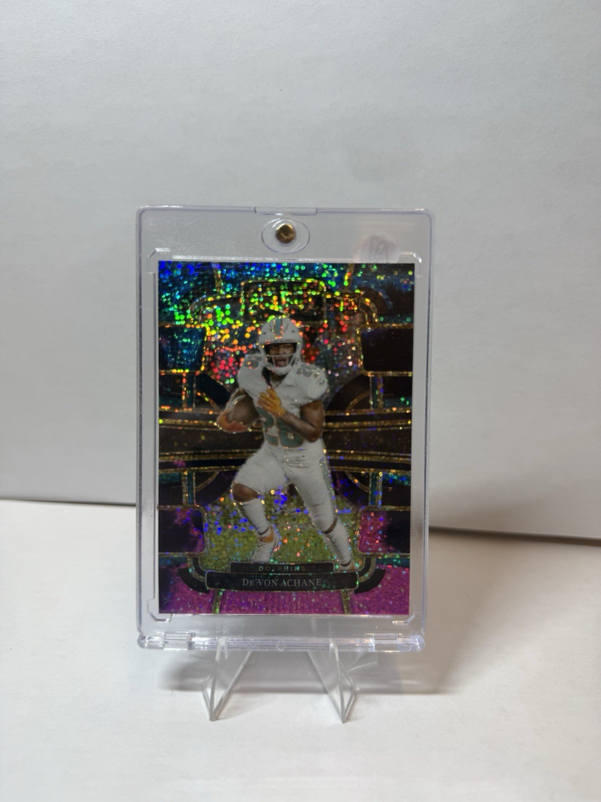 2023 Select Football Cosmic De’von Achane Rookie RC Dolphins Concourse SSP