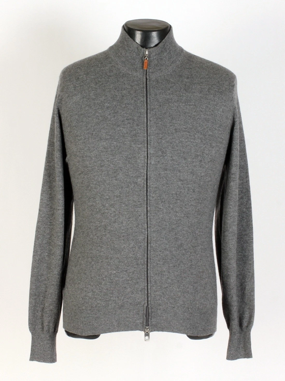 Brunello Cucinelli — Brunello Cucinelli 100% Cashmere Full Zip Sweater - Gray - M - $2495 Retail