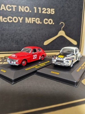 ixo Volvo P544 Rally 2 units #22 Monte Carlo Rally Red #1 Safari Rally
