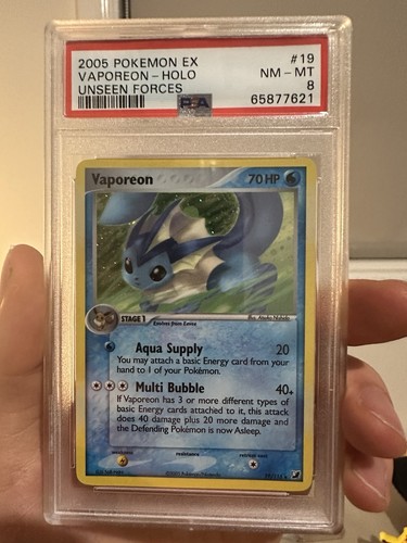 Vaporeon graded PSA 8 for sale on eBay