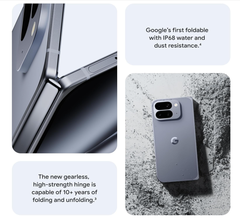 新品Google Pixel10 ProFold 512GB Moonstone Google Pixel 10 Pro Fold 512GB Unlocked Moonstone 48MP 6.4