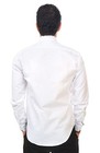 White Contrasting Satiny Placket Shirt Slim Fit | Le 31 | Shop Men's - Foto 2