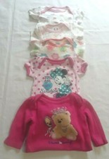 Lot Size Of 5 Baby Girls Outfits 0-3 Months Minnie Bear Flower  Heart