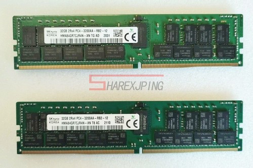 1PC NEW Sk Hynix 32GB 2Rx4 PC4-3200AA-RB2-12 HMA84GR7CJR4N-XN DDR4 RDIMM - Picture 2 of 2
