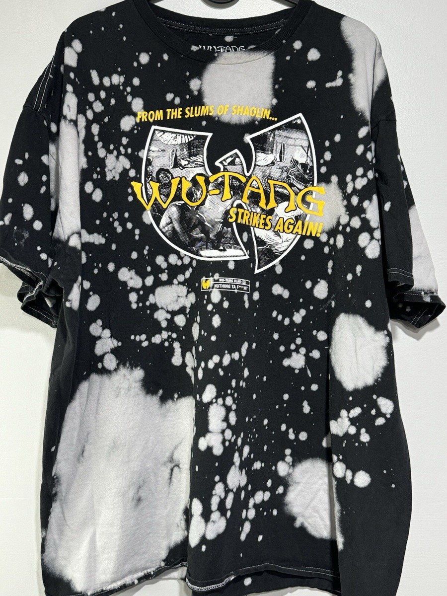 【KOOLOSET】Wu-Tang Dying Tee Wu-Tang Clan Bleach Tie Dye Slums Of Shaolin Mens 2xl T