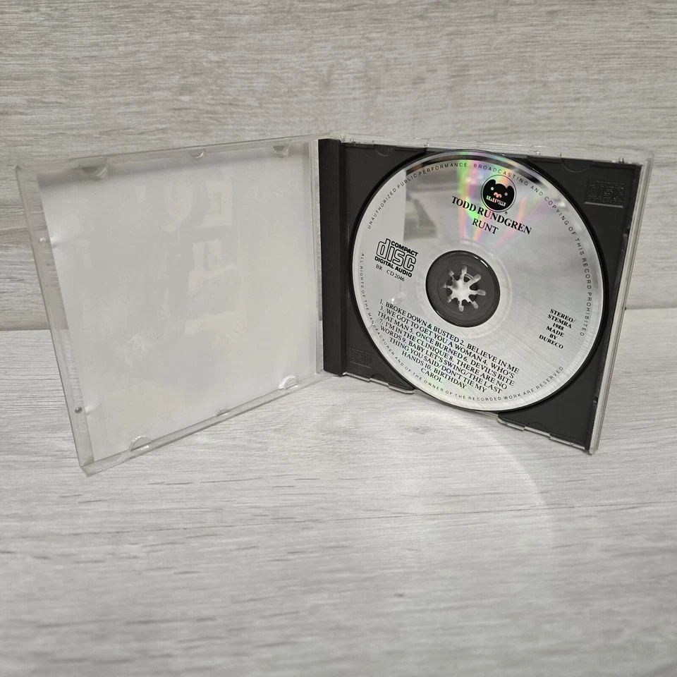 Todd Rundgren – Runt CD 1988 Early Press Benelux Disky Original Very Good Foto 4 de 4