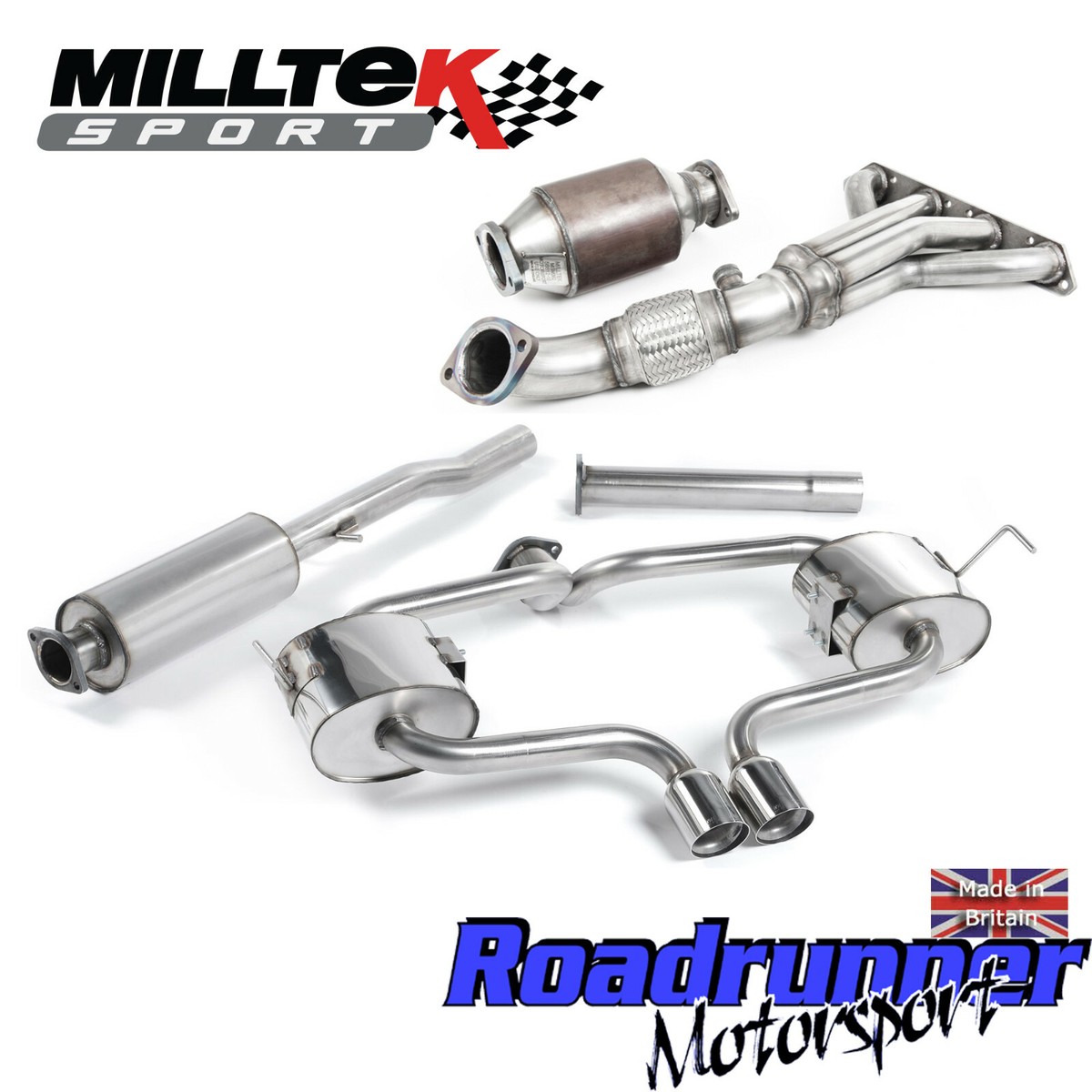 ミルテック スポーツマニホールド クーパーS R53 Milltek Mini Cooper S R53 Full Exhaust System Inc Manifold