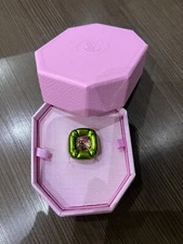 Swarovski Dulcis Cushion Cut green Cocktail Ring 5609722 Size 60 New 💕