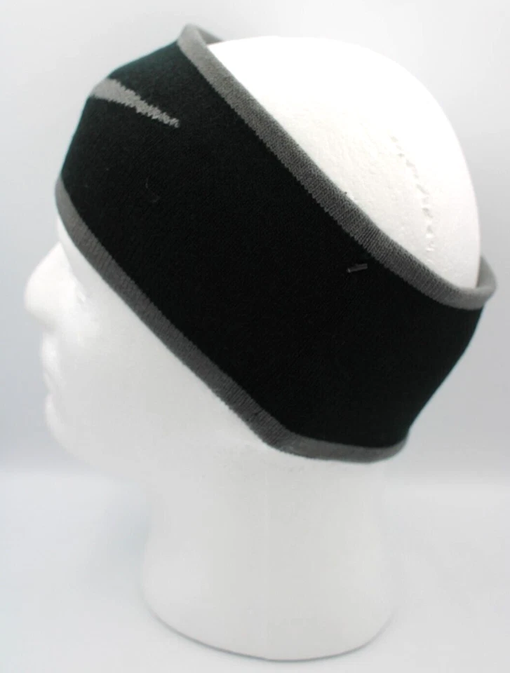 Nike Para Hombres Diadema Tejida Sin Costuras Reversible Hierro Gris/Negro Para Hombre Foto 2 de 4