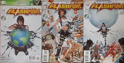 WORLD OF FLASHPOINT COMPLETE SET #1-3  TRACI THIRTEEN  DC  2011  NICE!!!