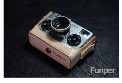 Funper Rollei 35S Camera Half Case Genuine Leather Handmade