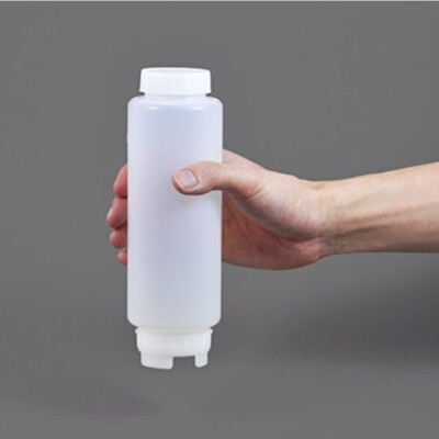 6 pk Fifo Squeeze Bottle Refillable 20 oz | Yellow Tip Dressing bottle